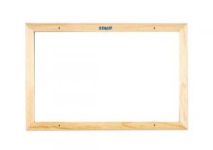 Quadro Escolar Branco Madeira 200X120Cm  Stalo