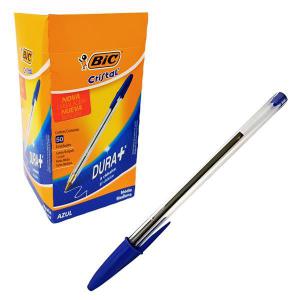 Caneta Bic Cristal Esferografica 1.0 Ponta Media  Azul com 50 Unidades - Bic Brasil