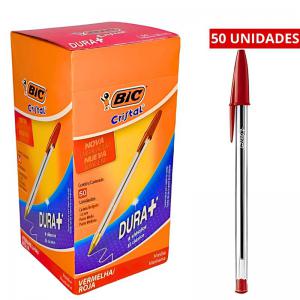 Caneta Bic Cristal Esferog.vermelha Cx.c/50 - Bic Brasil