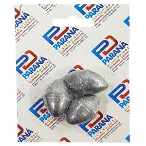 Chumbo de Pesca N.08 Cartela 3 Unidades - Metal Mt