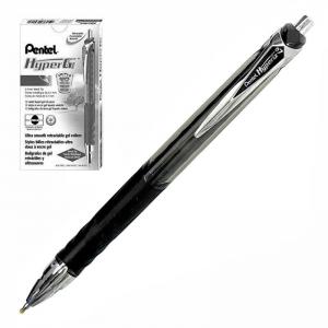 Caneta Pentel Retratil 0.7Mm Hyper Preta Cx.c/12 Pentel
