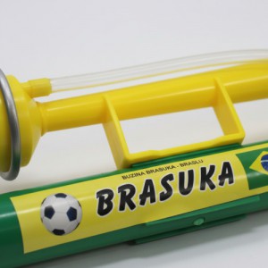 Corneta Brasil Brasuka 50Cm Torcida Festiva Verde e Amarelo