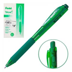Caneta Pentel Retratil Wow Verde 1.0Mm Caixa com 12 Unidades - Pentel