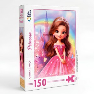 Quebra Cabeça Princesas com 150 Peças -  Pais e Filhos