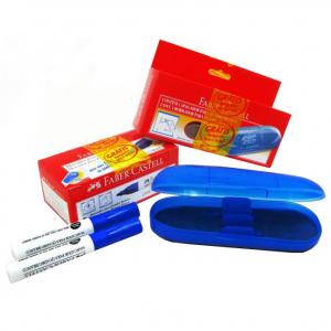 Marcador P/Quadro Faber Azul C/Apagador Cx.c/12 Marcadores e 1 Apagador Faber
