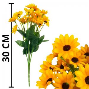 Buquê Mini Girassol Artificial 30Cm Decoração Casa