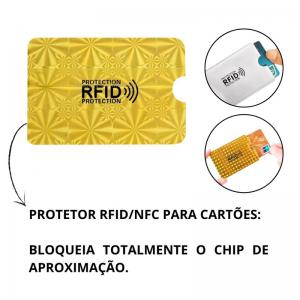 Porta-Cartão Rfid Bloqueador Segurança Viagem