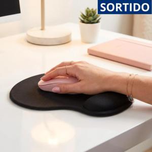 Tapete Mouse Almofada Apoio Pulso Ergonômico Antiderrapante Base Emborrachada Escritório Home Office