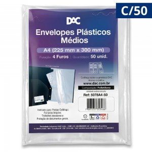 Sacos P/pasta Catalogo 24x33 Medio C/50 - Dac