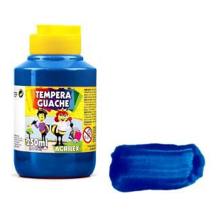 Guache Escolar Azul 250Ml - Kit Pintura Criativa