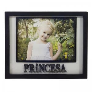 Porta Retrato Plástico 15X20 Horizontal com Frase Princesa  - Sutt