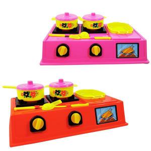 Fogão Infantil Plástico Diverplas com Panelas - Brinquedo Educativo