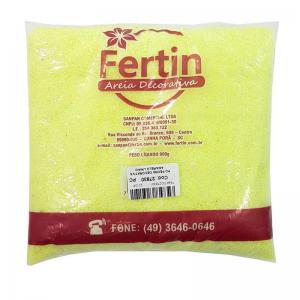 Areia Decorativa Amarelo Limao 900G Sanpan