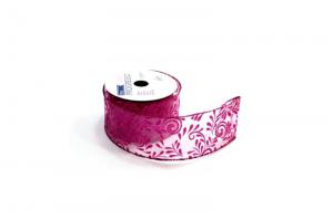 Fita Decor.aram.polie.60Mmx10Mt Pink C/Gliter Desenhado Ph Fit