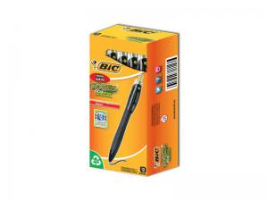 Caneta Bic Reaction Ecolutions  Retratil Cx.c/Preta12Un Bic Brasil