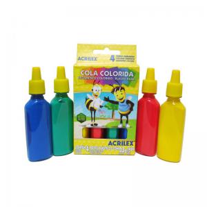 Cola Colorida Acrilex 4 Cores 23G Cada - Acrilex