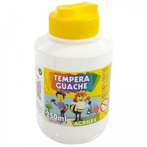 Tinta Guache Branco Acrilex 250Ml Escolar