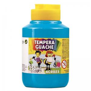 Tinta Guache Escolar Azul Celeste 250Ml - Acrilex