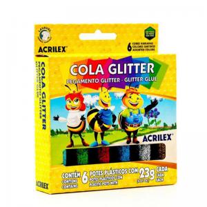 Cola Glitter 6 Cores 23 Gramas Cada - Acrilex