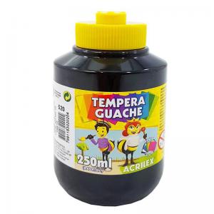 Tinta Guache Preta Escolar Acrilex 250Ml