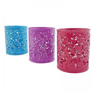 Porta-Caneta Metal Decorativo Redondo 10Cm Sortidos