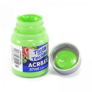 Tinta para Tecido Acrilex 37Ml Verde Kiwi