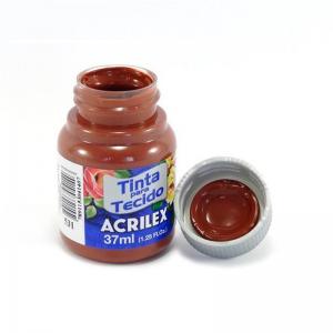 Tinta Tecido Acrilex Marrom 37Ml Artesanato