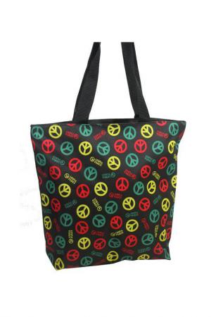 Bolsa Universitária Love And Peace Colorida