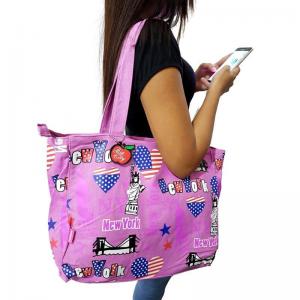 Bolsa Feminina New York Rosa Urbana Md Vozz