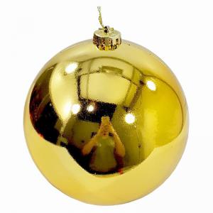 Bola Natal 150Mm Metalizado Dourado - Centro Oes
