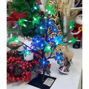 Arvore Natal Artificial 28 Led Flor Azul 127V/45Cm Centro Oes