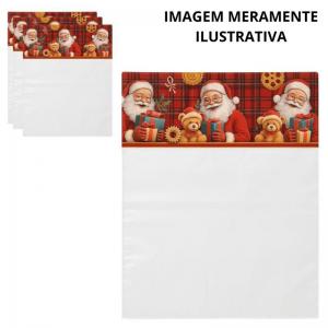 Saco Transp.60X75 P/Cesta Estampado Natal Pct.c/25 - Cromus