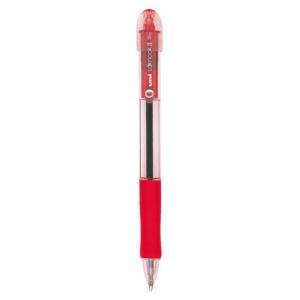 Caneta Uni Laknock Ii Retrátil Vermelha Escritório