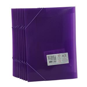 Pasta com Aba Elastico Pp Sem Lombo Oficio Fina Lilas Unidade - Dac