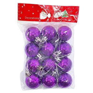 Bola Natal 30Mm Metalizado Lilas com 12 Bolas Centro Oes