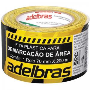 Fita Demarcacao de Area 70Mmx200Mt  Adelbras