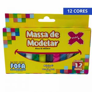 Massa Modelar de Amido 12 Cores Make+