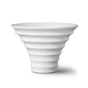 Cachepot Cerâmica Branco Brilho 11Cm Decoração