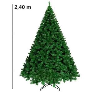 Arvore Natal 240Cm Pinheiro Verde Luxo 2520 Galhos com Pé de Ferro - C.o