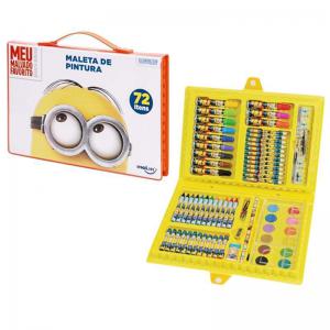 Kit Canetinha com Acessórios Maleta Minions com 72 Itens - Molin