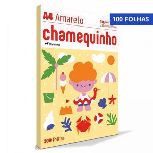 Papel Sulfite A-4 210X297Mm 75.G/M2 Chamequinho Pacote com 100 Folhas Amarelo