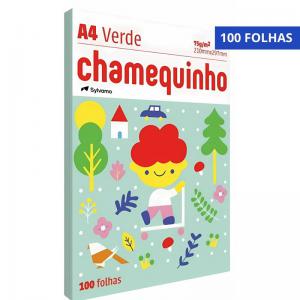Papel Sulfite A-4 210X297Mm 75.G/M2 Chamequinho Pct.c/100 Fls.verde