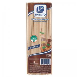 Palito para Churrasco 250X35Mm com 100 Unidades - Theoto - Mcd