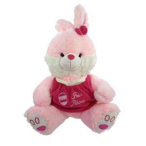 Coelho Pelúcia com Vestido 50X35Cm - Fizzy - Pst