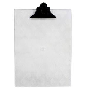 Prancheta Plastica 335X220Mm Cristal com Prendedor Plastico Carbrink