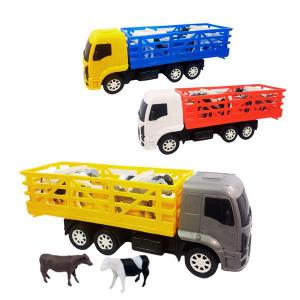 Caminhão Transporte de Bois Brinquedo Infantil Colorido