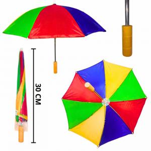 Guarda-Chuva Infantil Colorido Madeira 30Cm Presente