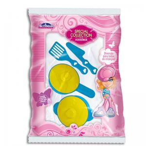 Kit Infantil Panelas com Utensilios Colorido - Altimar - Ddc