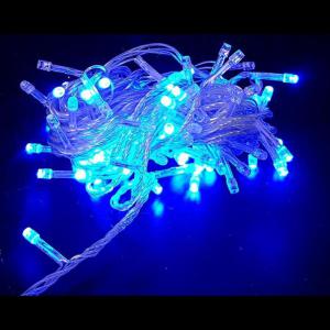 Pisca Natal Led Azul 50 Lampadas Fio Transparente Sequencial 220V 4 Mt - Centro Oes