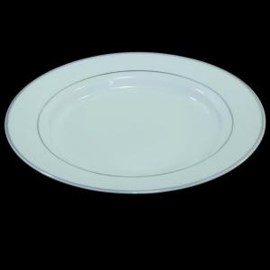 Prato Porcela Jantar Superwhite Silver Cx.c/6 - Wolff
